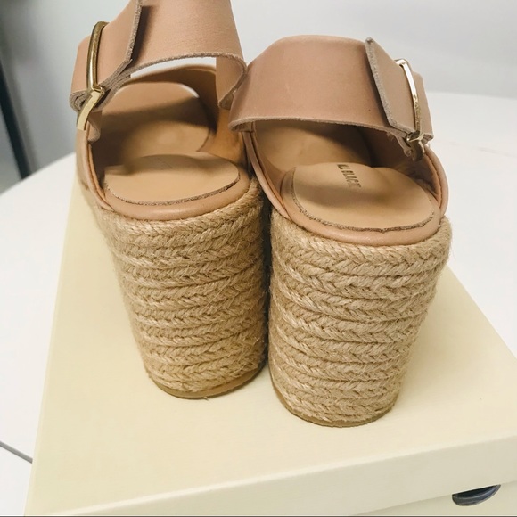 ALL BLACK Chunky Sling Heel Nude Padrille size 39 - Picture 10 of 16